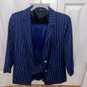 Balmain Paris dark blu suit